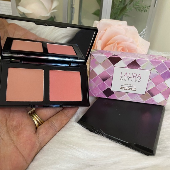 LAURA GELLER HI DEF DUO BLUSH PALETTE BLOOMING ROSE - Picture 7 of 8